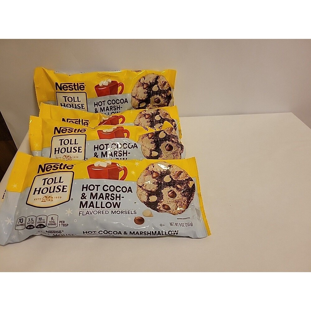 Nestle Toll House Hot Cocoa & Marshmallow Morsels Baking Chips BB: 1/2027 Lot 4